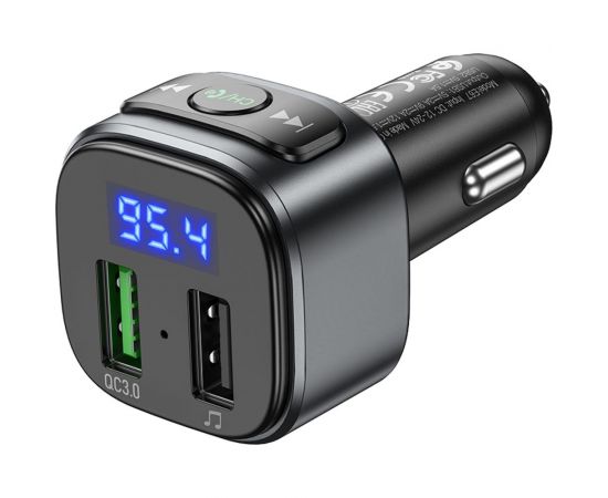 Автомобильное зарядное устройство Hoco E67, bluetooth FM Transmitter, 1xUSB, QC3.0, черный 6931474762122 – изображение 3