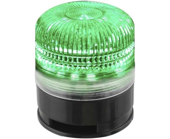 Светосигнальный маячок INNOCONT d=52мм, L=58мм, многоцветный светодиод (постоянное/мигающее), зуммер, цвет: красный, желтый, зеленый, 24VDC, IP54, кабель 0,5м SL52B-024-RYG – изображение 3