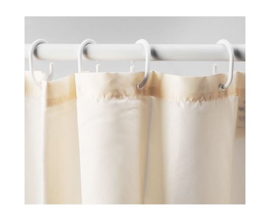 Шторка для ванной, кольца в комплекте WasserKRAFT Vils SC-10101 – изображение 4