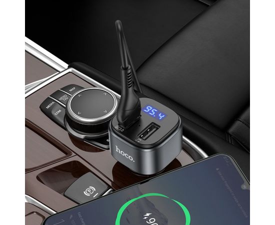 Автомобильное зарядное устройство Hoco E67, bluetooth FM Transmitter, 1xUSB, QC3.0, черный 6931474762122 – изображение 4