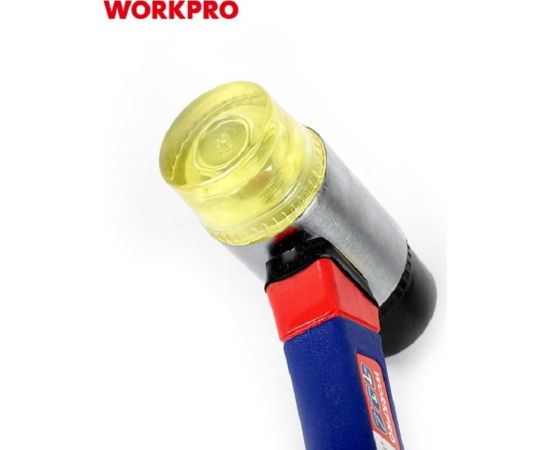 Молоток-киянка WORKPRO двухсторонняя, ПВХ пластик WP241036 – изображение 4