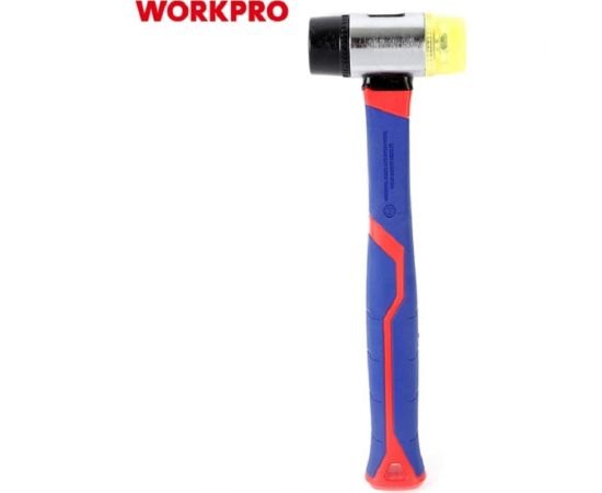 Молоток-киянка WORKPRO двухсторонняя, ПВХ пластик WP241036 – изображение 6