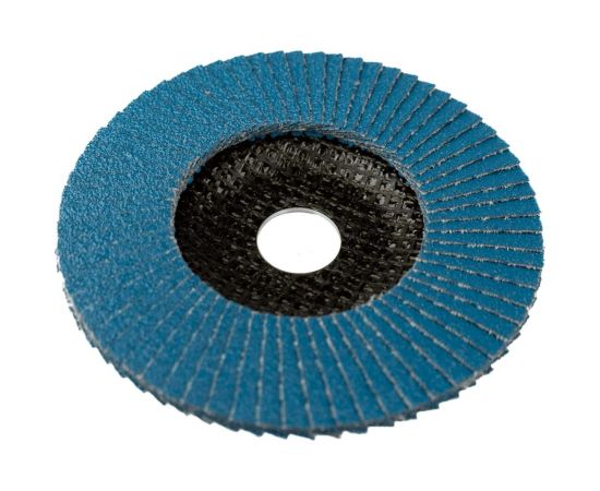 Диск лепестковый по нержавеющей стали flap 125x22 мм, Р60 Karbosan 82300 – изображение 8