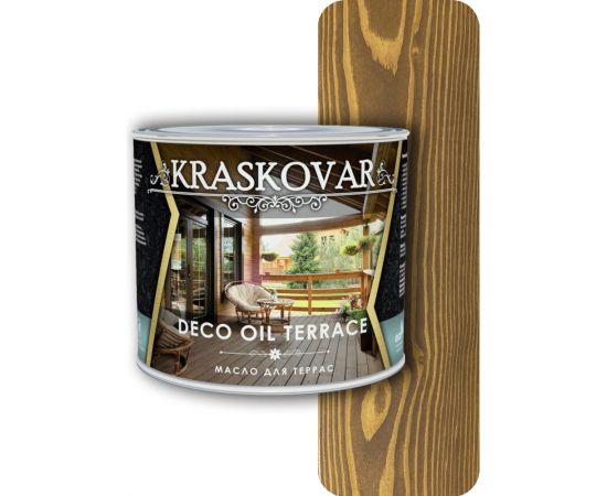 Масло для террас Kraskovar Deco Oil Terrace Можжевельник 2,2 л 1140 