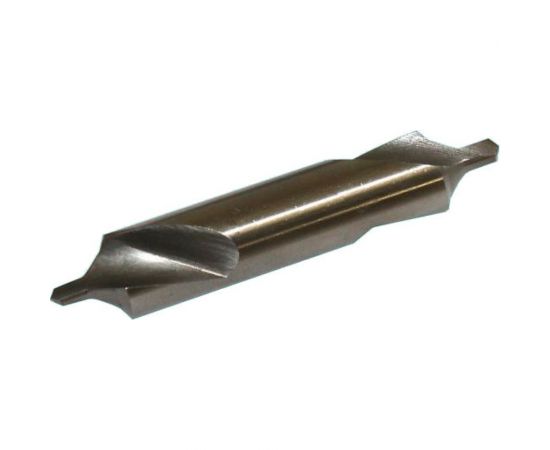 Сверло центровочное двухстороннее 4x10x56x6.2 мм, Р6М5К5, тип А, вышлифованный профиль, ГОСТ 14952-75, DIN 333 TLX 71533 