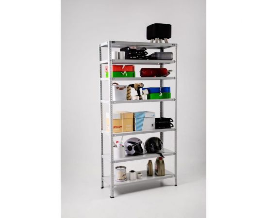 Стеллаж ООО ФУРАМА СТФ 2000x1100x300 мм, 7 полок, серый СТФ201130-7 