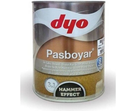 Краска для металла DYO Pasboyar 3в1, молотковый эффект, бордовый, 0,75 л 037-4695-64 