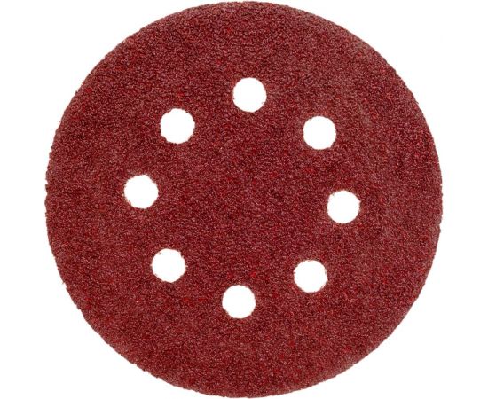 Круг 125 мм, Р40, абразивный, самозацепляемый, с отверстиями, 10 шт MOSTEK 3412504 