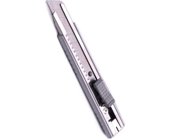 Нож HARDEN открытый Глосс, 18 мм, выдвижное лезвие, цельномет. корпус 570302 