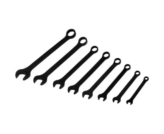 Набор комбинированных ключей ТУНДРА в сумке, фосфатированные, 6 - 19 мм, 8 шт. 878127 