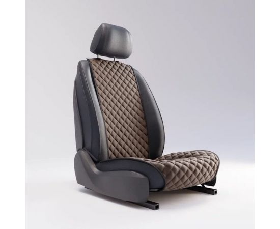 Автомобильная накидка из алькантары DuffCar светло-коричневый 33-2471-41 – изображение 2