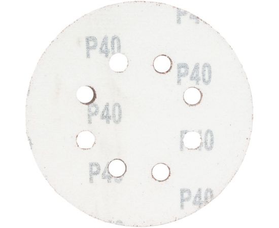 Круг 125 мм, Р40, абразивный, самозацепляемый, с отверстиями, 10 шт MOSTEK 3412504 – изображение 2