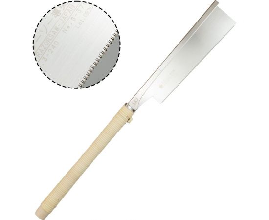 Обушковая японская пила Mikitool Gyokucho Dozuki Noko 240мм, шаг 1,0мм, деревянная рукоять М00020329 – изображение 2