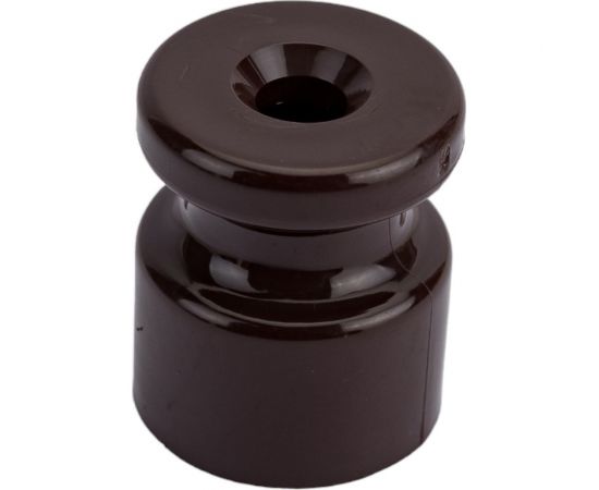 Универсальный пластиковый изолятор iTOK 20x24 мм, для наружного монтажа витого провода, шоколад (упаковка 20 шт) i-KPP-IZ-P-RETRO-20-CH – изображение 2