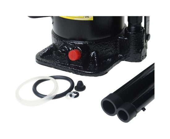 Гидравлический бутылочный домкрат ЭВРИКА с клапаном, 20 т, ремкомплект ER-80201 – изображение 2