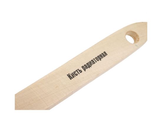 Радиаторная кисть DECOR 750-075 3, светлая щетина, деревянная ручка 11608158 – изображение 2