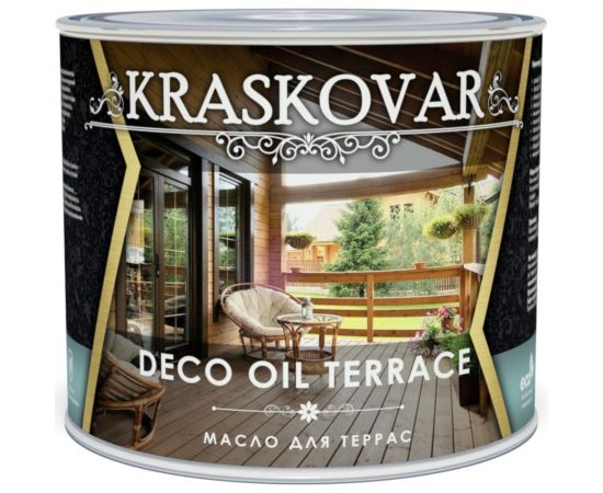 Масло для террас Kraskovar Deco Oil Terrace Можжевельник 2,2 л 1140 – изображение 2