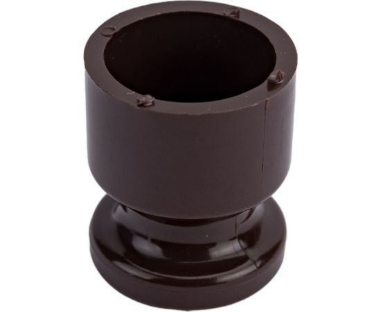 Универсальный пластиковый изолятор iTOK 20x24 мм, для наружного монтажа витого провода, шоколад (упаковка 20 шт) i-KPP-IZ-P-RETRO-20-CH – изображение 3
