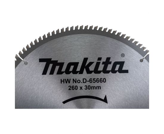 Диск пильный универсальный D-65660 (260х30х2.6 мм; 120Т) Makita 199175 – изображение 3