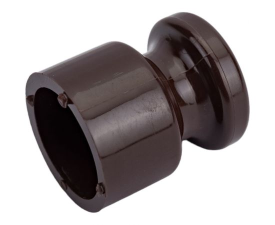 Универсальный пластиковый изолятор iTOK 20x24 мм, для наружного монтажа витого провода, шоколад (упаковка 20 шт) i-KPP-IZ-P-RETRO-20-CH – изображение 4