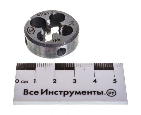 Метрическая плашка М10.0х1.0, 9ХС ТехноСталь t240046 – изображение 5