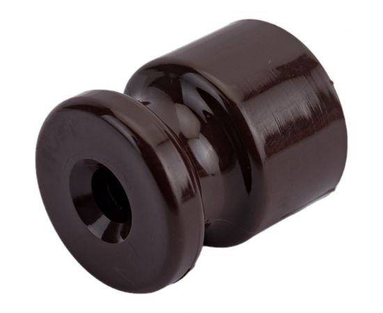 Универсальный пластиковый изолятор iTOK 20x24 мм, для наружного монтажа витого провода, шоколад (упаковка 20 шт) i-KPP-IZ-P-RETRO-20-CH – изображение 5