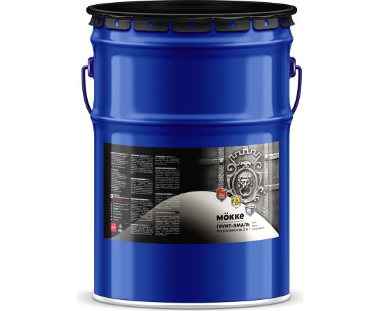 Грунт-эмаль ООО Гранд Пак 3 в 1 MOKKE алкидно-уретановая, желтый, 20 кг 1802 