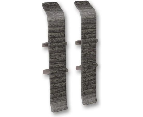 Соединитель для плинтуса DECONIKA (85 мм; 352 Каштан серый; 2 шт.) Д-П85-С-Ф2 352 КШТ СЕР 