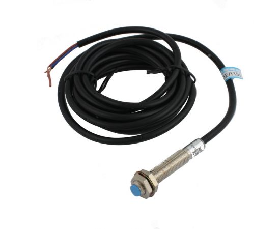 Индуктивный экранированный датчик INNOCONT M8x1, L=49 мм, зона срабатывания 1 мм, -25 +60 С, 12…24 VDC, IP65, выход: PNP NO, макс. ток 200 мА, кабель 2 м SL-8P1C 