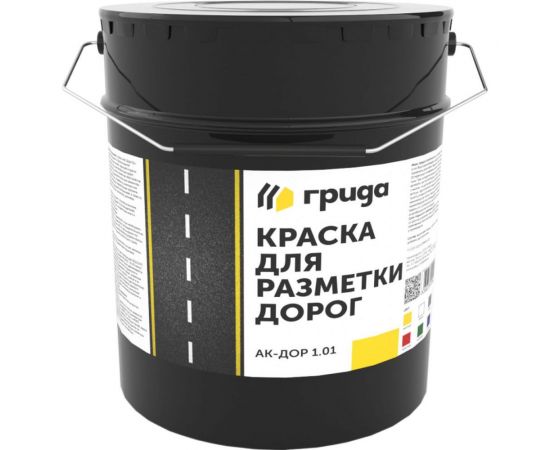 Краска Грида АК-Дор 1.01 для разметки дорог зеленая 30 кг 1/22 209846 