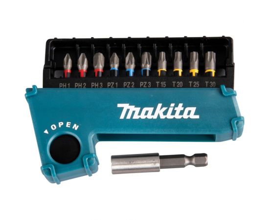 Набор насадок Impact Premier (11 шт.; 25 мм; C-form; PH, PZ, T; магнитный держатель) Makita E-03567 