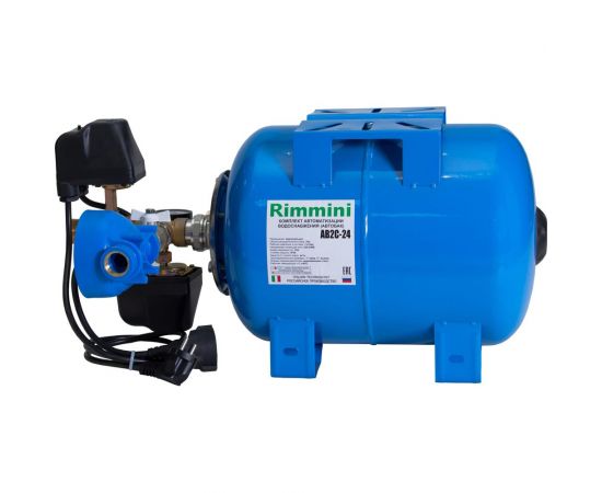 Автобак АВ2С-24 реле давления+сухой ход, вертикальное расположение Rimmini Rim-AB2C-24H 