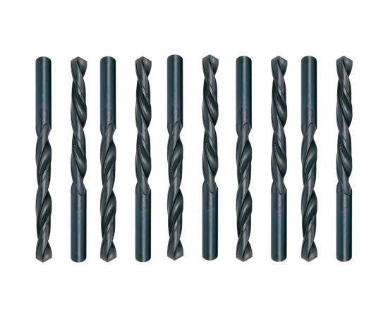 Сверло по металлу HSS DIN 338 (10 шт; 3.8x43x75 мм) Fortis 10 010 236 