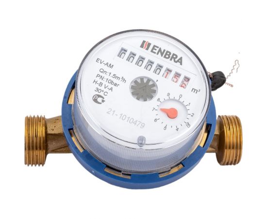 Счётчик учёта холодной воды Энбра EV-AM L110 D15 B без сгонов 