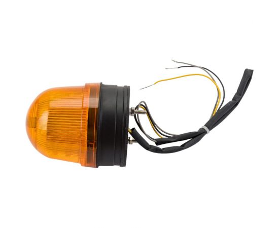 Светосигнальный маячок INNOCONT d=70мм, L=85мм, светодиод, вращение, зуммер, цвет: желтый, 24VDC IP54, кабель 0.5м SL70B-024-Y 