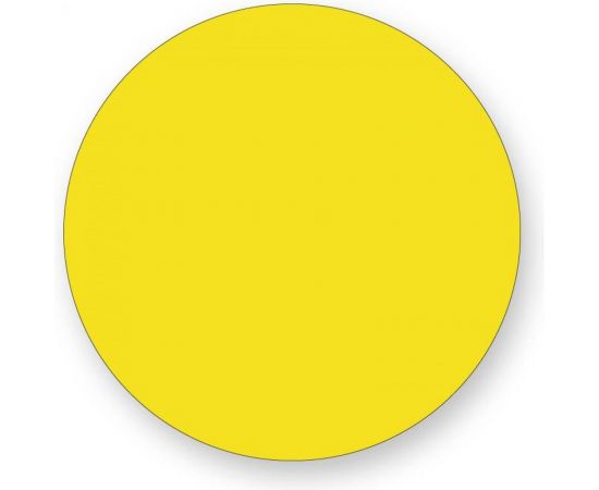 Знак безопасности Желтый круг на двери Стандарт Знак И16, D-150 мм, пленка, плоттерная резка 00-00010687 