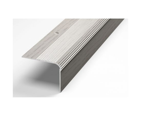 Порог угловой алюминиевый декоративный (54х41,8 мм, 1,8 м, Дуб арктик) ЛУКА УТ000006249 