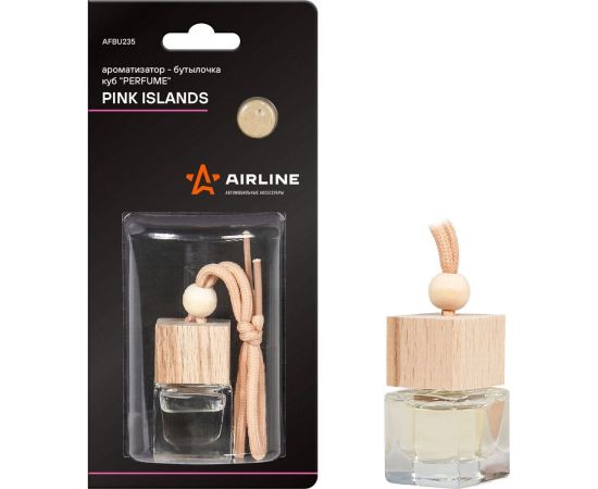 Ароматизатор-бутылочка Airline Perfume куб PINK ISLANDS AFBU235 
