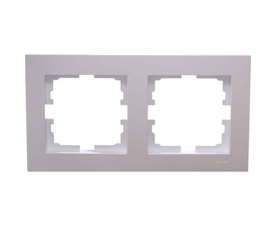 2-ая горизонтальная рамка Lezard VESNA без вставки, жемчужно-белый перламутр 742-3000-147 