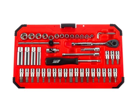 Набор торцевых 6-гранных головок и насадок 47 предметов JTC H247M – изображение 2