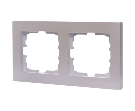 2-ая горизонтальная рамка Lezard VESNA без вставки, жемчужно-белый перламутр 742-3000-147 – изображение 2