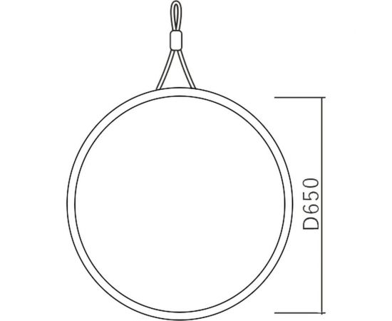 Зеркало MIXLINE Вестерн D650 декор-канат 547308 – изображение 2
