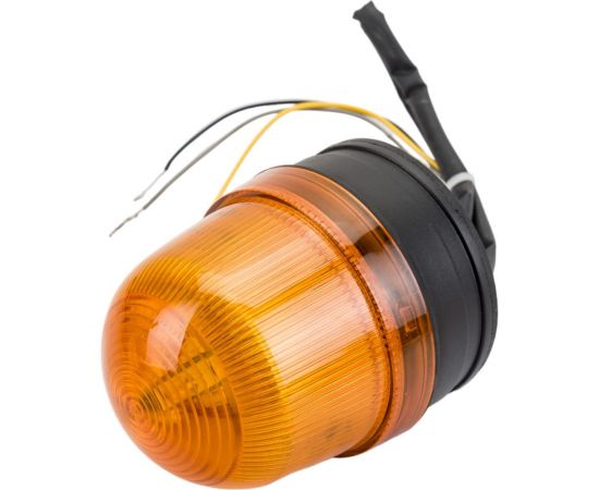 Светосигнальный маячок INNOCONT d=70мм, L=85мм, светодиод, вращение, зуммер, цвет: желтый, 24VDC IP54, кабель 0.5м SL70B-024-Y – изображение 2