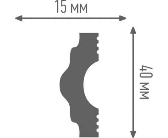 Молдинг ПЛИНТЭКС M 40/15 24607086050075 – изображение 2