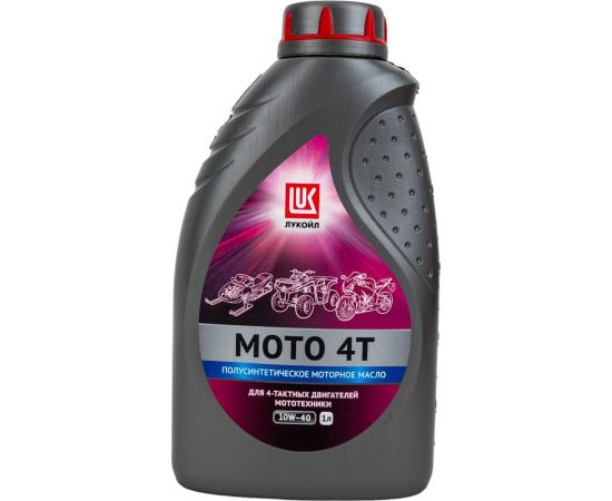 Моторное масло полусинтетическое МОТО 4Т SAE 10W40, SL, 1 л Лукойл 201 – изображение 2