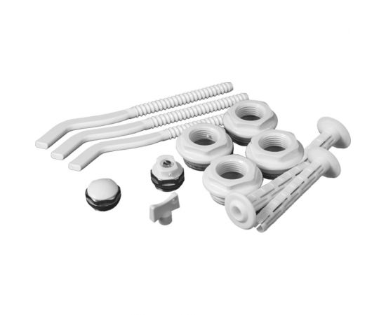 Набор для подключения Radena CN-RA13 предметов (перех.1х1/2 лев, пр.-по 2 шт, загл, кр.Маевск, ключ+3 плоск. кроншт. 9 мм) 011090301 – изображение 2