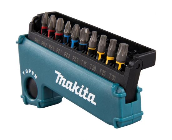 Набор насадок Impact Premier (11 шт.; 25 мм; C-form; PH, PZ, T; магнитный держатель) Makita E-03567 – изображение 2