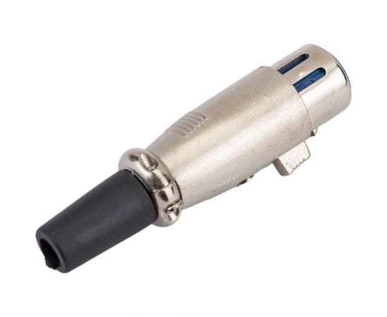 Разъем XLR 3P гнездо Pro Legend металл на кабель с хомутом 70мм, PL2187 – изображение 2