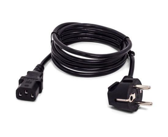 Кабель питания Filum cee 7/7-с13, 3x0.75мм?, 220в, 10a, чёрный, 3м FL-PC10-EU-C13-3M – изображение 2