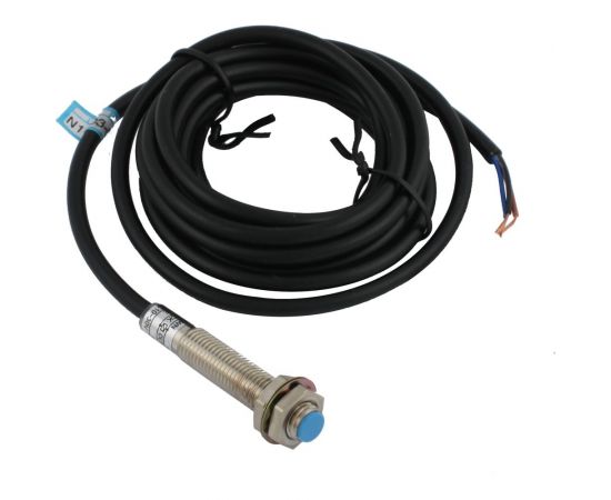 Индуктивный экранированный датчик INNOCONT M8x1, L=49 мм, зона срабатывания 1 мм, -25 +60 С, 12…24 VDC, IP65, выход: PNP NO, макс. ток 200 мА, кабель 2 м SL-8P1C – изображение 3